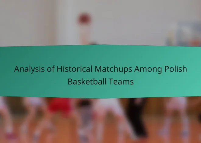 Analysis of Historical Matchups Among Polish Basketball Teams