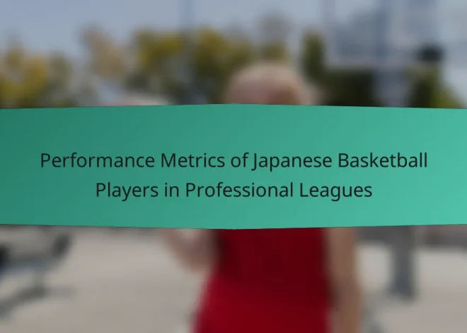 Performance Metrics of Japanese Basketball Players in Professional Leagues