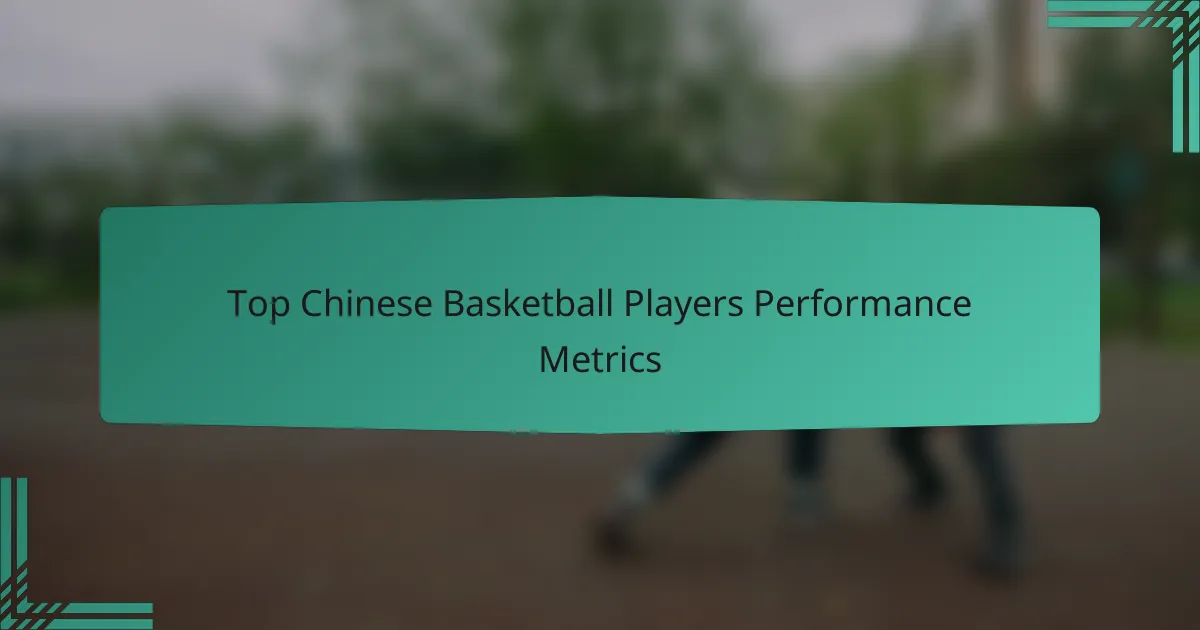 Top Chinese Basketball Players Performance Metrics